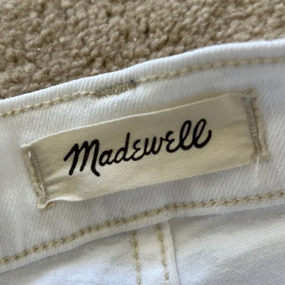 NWOT Madewell Classic Straight Leg Jean Petite Cropped Tile White Sz 23P - Picture 4 of 15